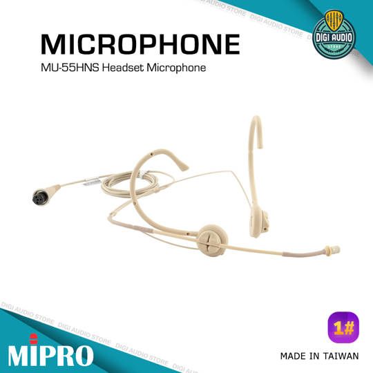 Headset Microphone - Mic Headworn - MIPRO MU-55HNS Skin Color - 4 Pin Mini XLR TA4F - Omni Directional