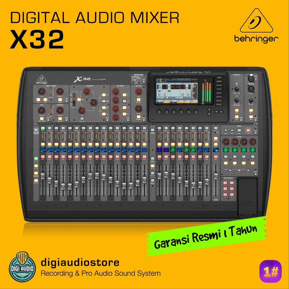 BEHRINGER X32 - Audio Mixer Digital 32 Channel with Midas Preamp