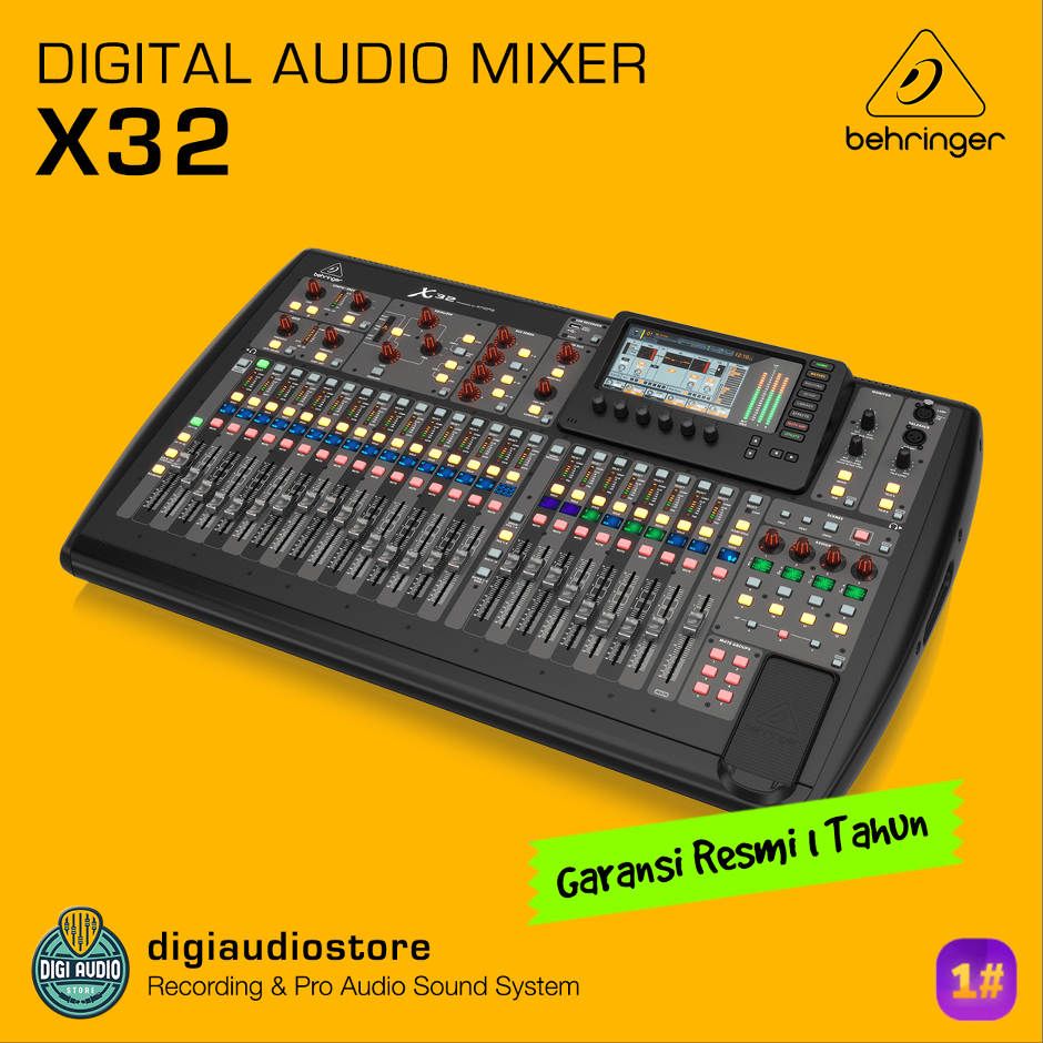 BEHRINGER X32 - Audio Mixer Digital 32 Channel with Midas Preamp