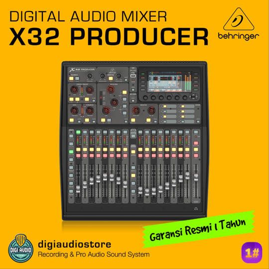 BEHRINGER X32 PRODUCER Digital Audio Mixer - 16 Channel Midas Preamp Local & Up To 32 Channnel & 16 Output with Rack Behringer S32 & S16