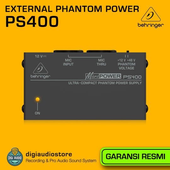 External Phantom Power Behringer Micropower PS400 - 12v & 48v