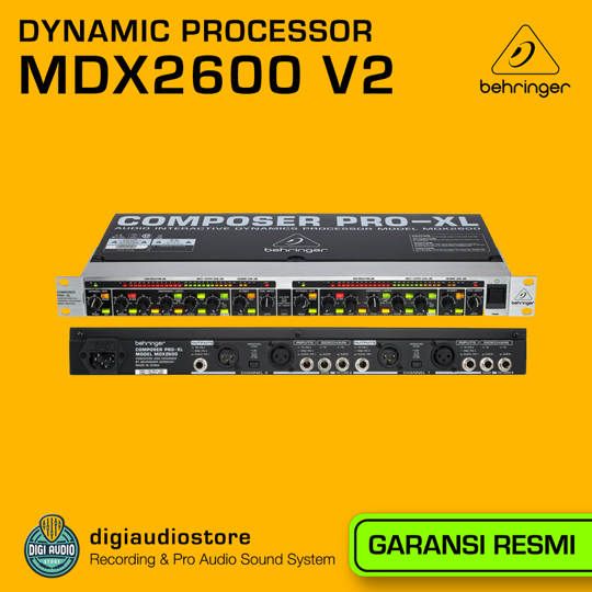 Behringer Composer Pro XL MDX2600 V2 - 2 Channel Compressor Limiter Gate - Dynamic Processor