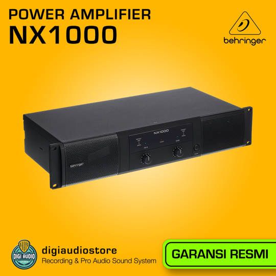 Power Amplifier Speaker Behringer NX1000 Class D - 2 Channel - 1000 Watt