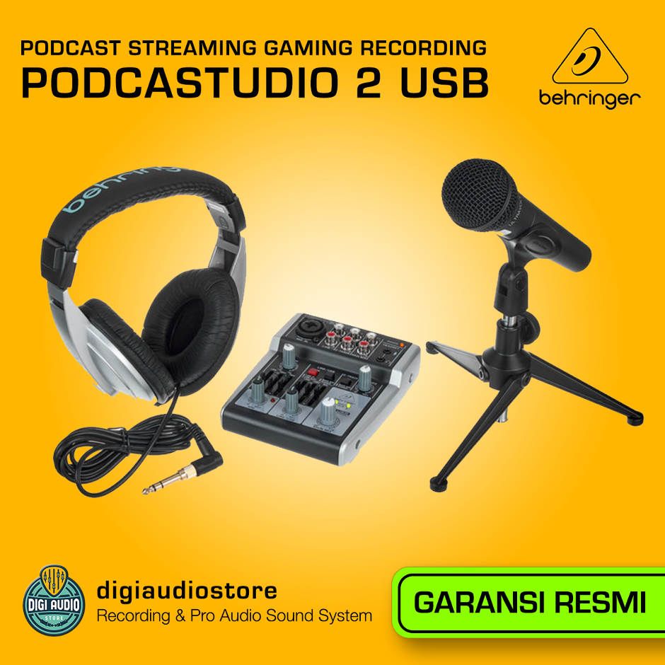 Behringer PODCASTUDIO 2 USB Paket Recording - Streaming - Recording
