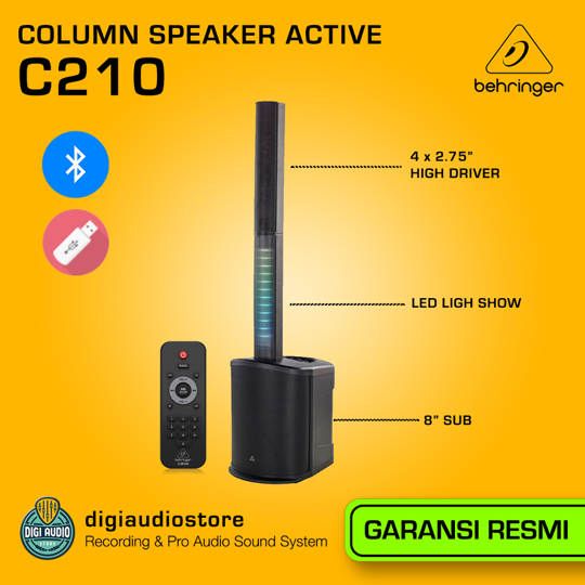 Behringer C210 - Speaker Column Aktif Sound System Wireless Bluetooth