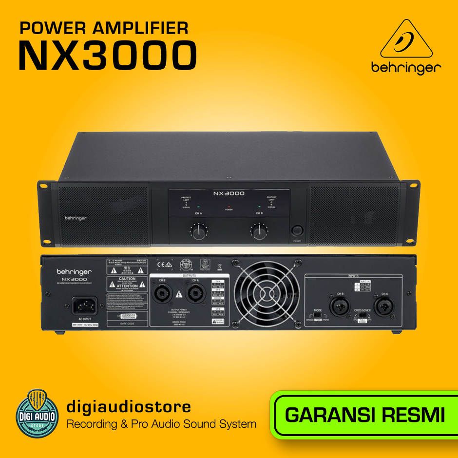 Speaker Power Amplifier Behringer NX3000 Class D - Switching - 3000 Watt