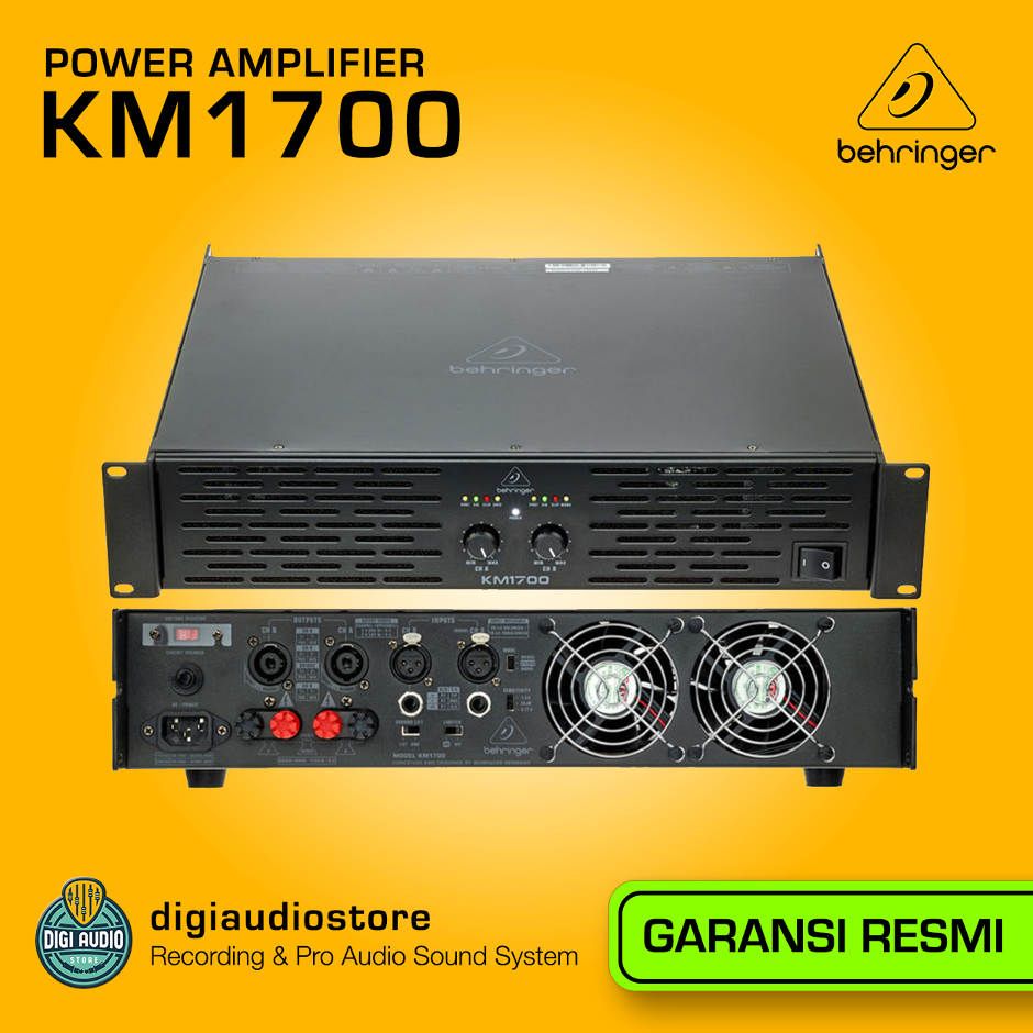 Power Amplifier Speaker Pasif Behringer KM1700 - 1700 Watt with ATR (Accelerated Transient Response)