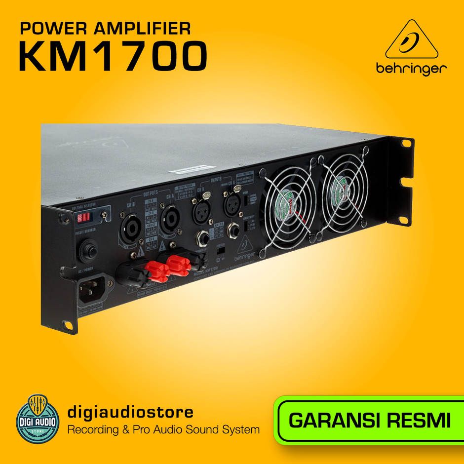 Power Amplifier Speaker Pasif Behringer KM1700 - 1700 Watt with ATR (Accelerated Transient Response)