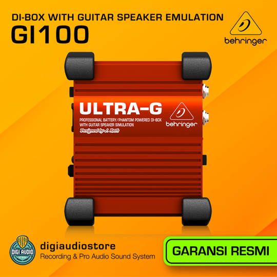 Behringer Ultra-G GI100 Active Direct Box ( DI-BOX ) with Guitar Speaker Emulator