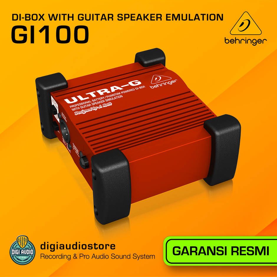 Behringer Ultra-G GI100 Active Direct Box ( DI-BOX ) with Guitar Speaker Emulator