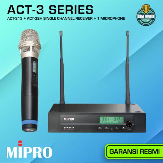 Wireless Microphone Vocal Handheld MIPRO ACT-313 + ACT-32H