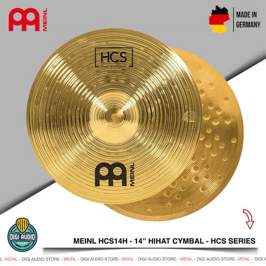 Cymbal Drum 14 inch Hihat Meinl HCS - HCS14H Hi Hat Cymbals