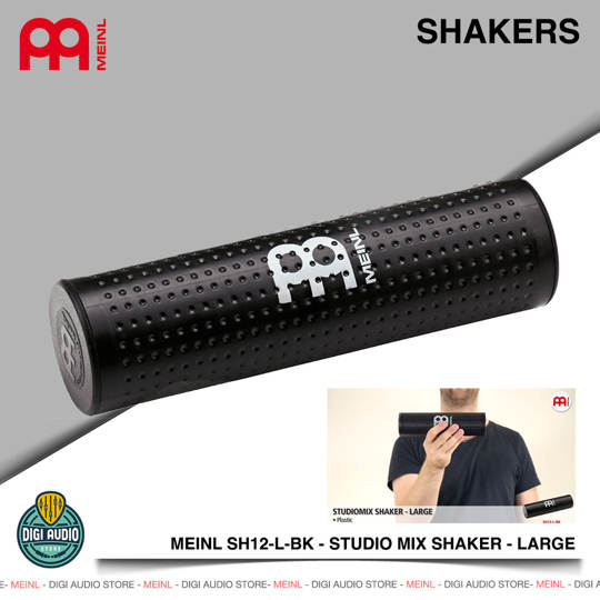 Meinl SH12-L-BK Studio Mix Shaker Percussion - Large