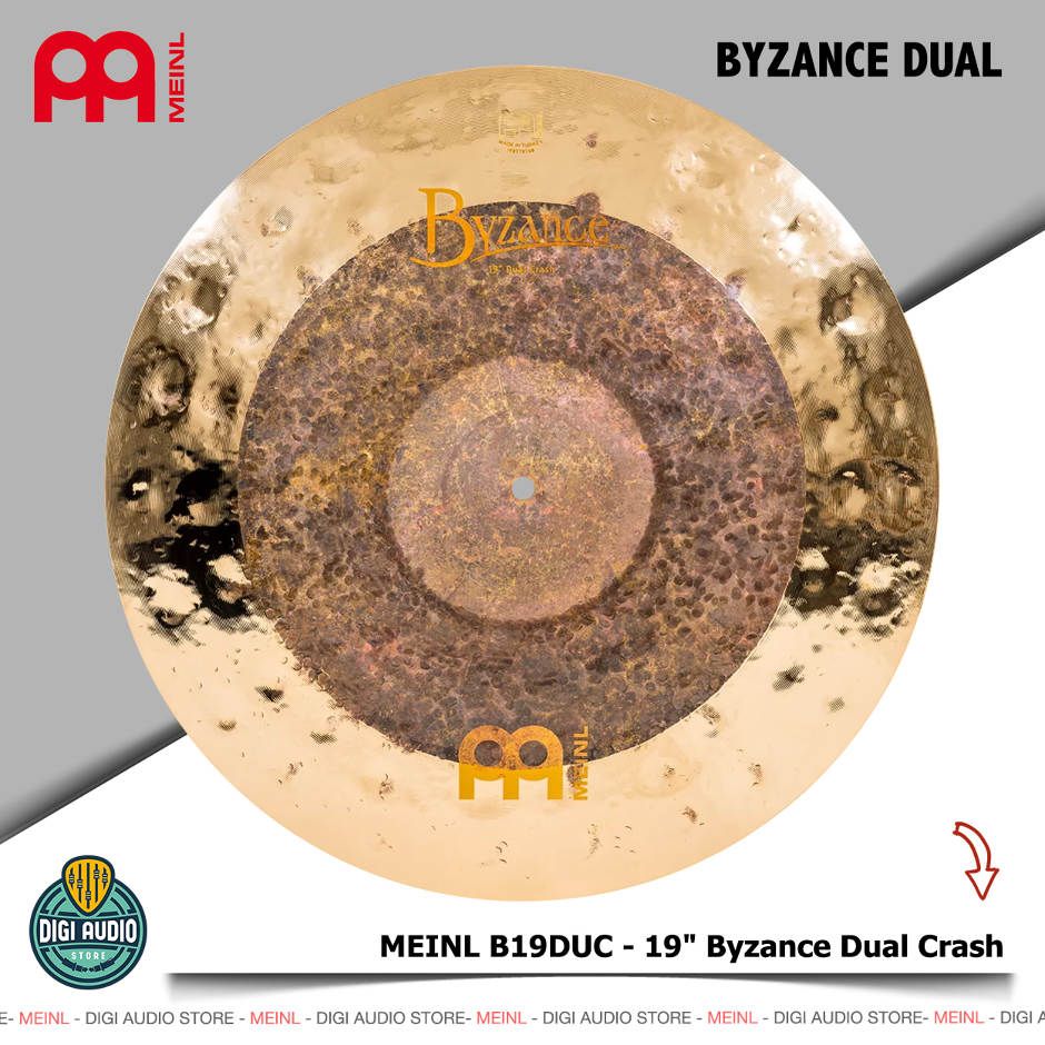 Meinl B19DUC - 19 inch Byzance Dual Crash Cymbal