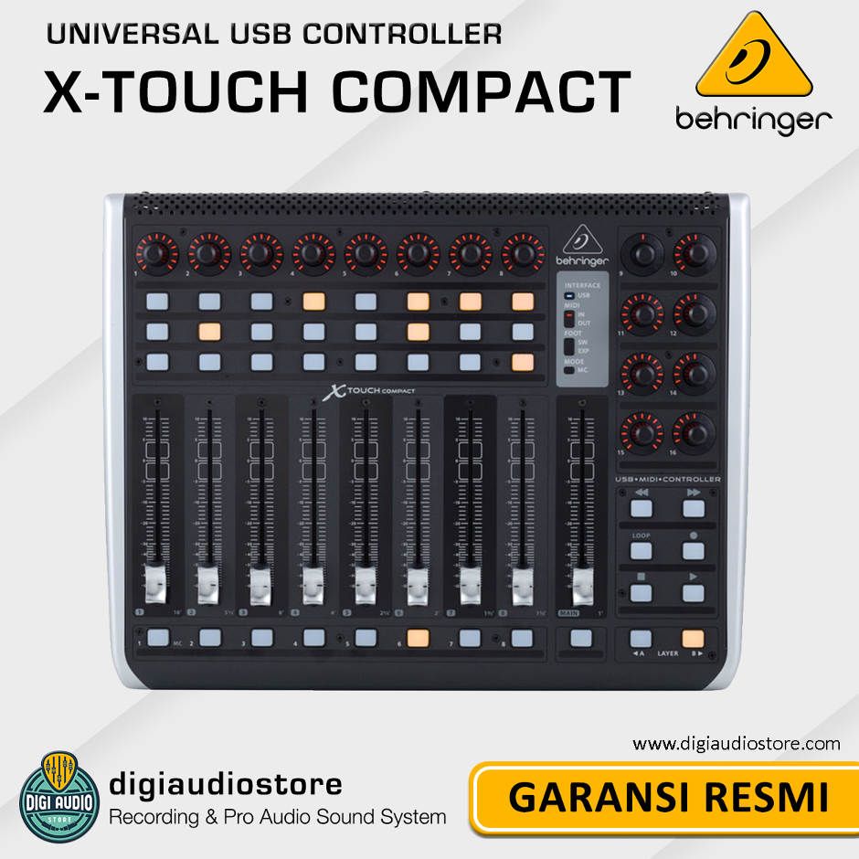 Behringer X-Touch Compact Universal USB & MIDI Controller - Remote DAW Controller