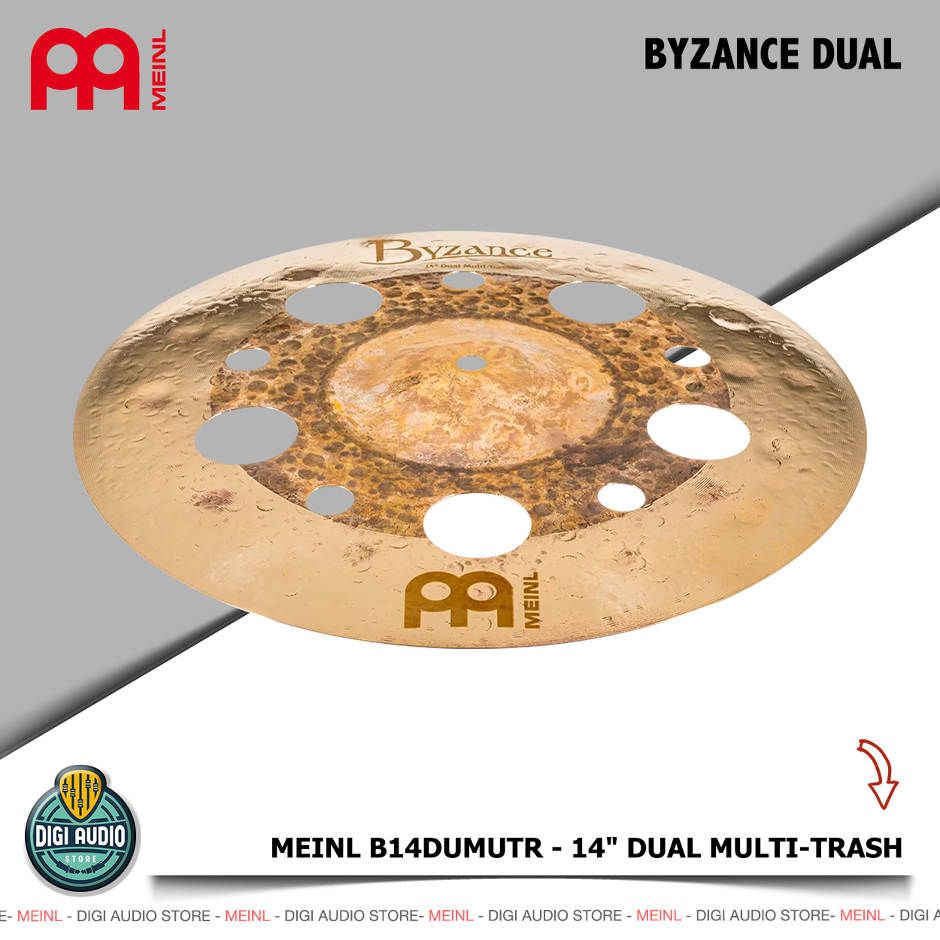 Cymbal Drum Meinl B14DUMUTR - 14 inch Dual Multi-Trash - Byzance Dual