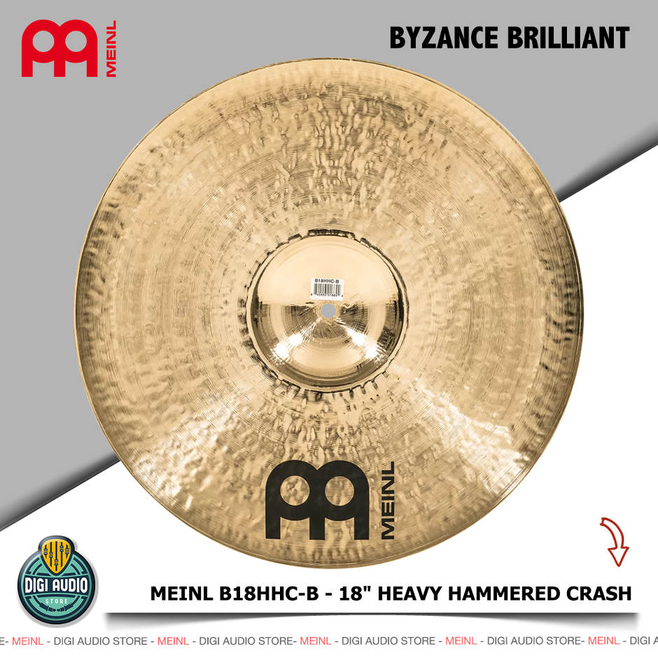 Cymbal Drum MEINL B18HHC-B 18 inch Heavy Hammered Crash Byzance Brilliant