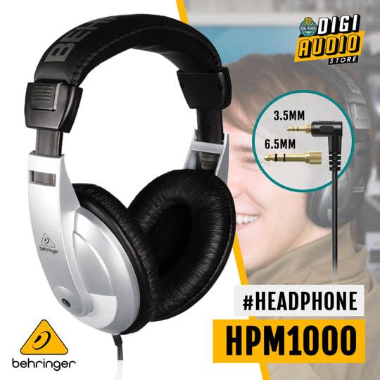 Headphone Flat Studio Monitor, Live Mixing & Recording Behringer HPM1000 - Silver