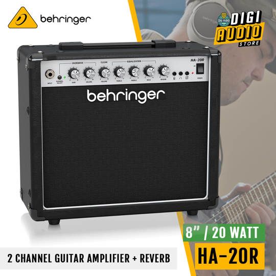Guitar Amplifier Behringer HA-20R - 20 Watt With Spring Reverb & 8 inch Bugera Speaker
