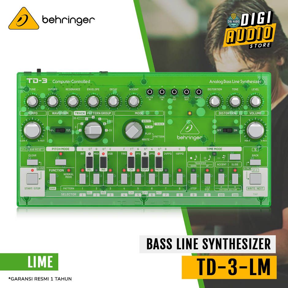 Behringer TD-3-LM Analog Bass Line Synthesizer Lime 