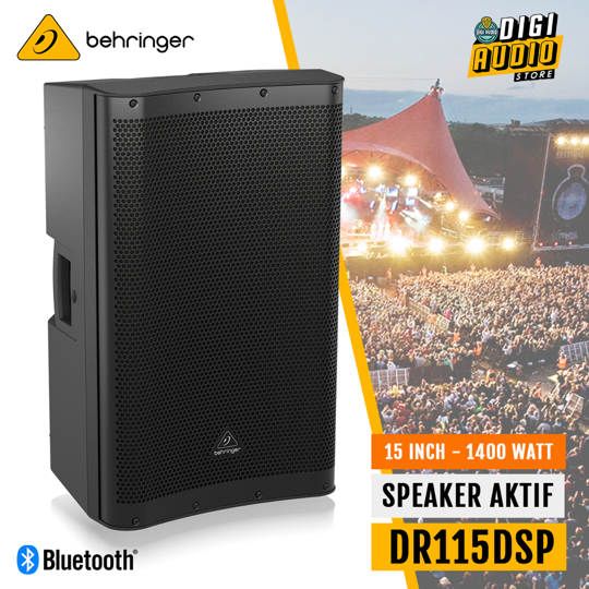 Speaker Aktif Sound System Behringer DR115DSP - 1400 Watt - 15 inch - Digital Signal Processing & Bluetooth Streaming