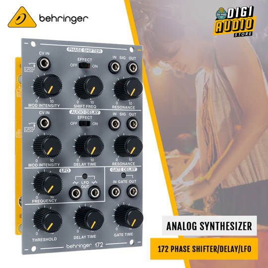 Behringer 172 PHASE SHIFTER/DELAY/LFO - Analog Synthesizer Phase Shifter/Delay/LFO Module for Eurorack