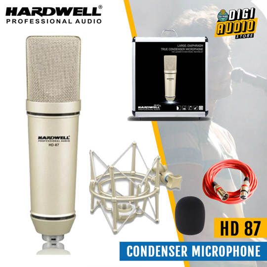 Microphone Condenser Recording HARDWELL HD 87 - HD87 - Mic Condensor
