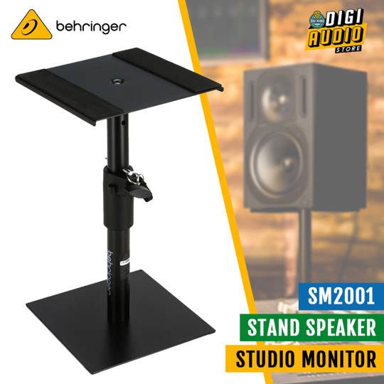 Behringer SM2001 - Heavy-Duty Height-Adjustable Speaker Studio Monitor Stand