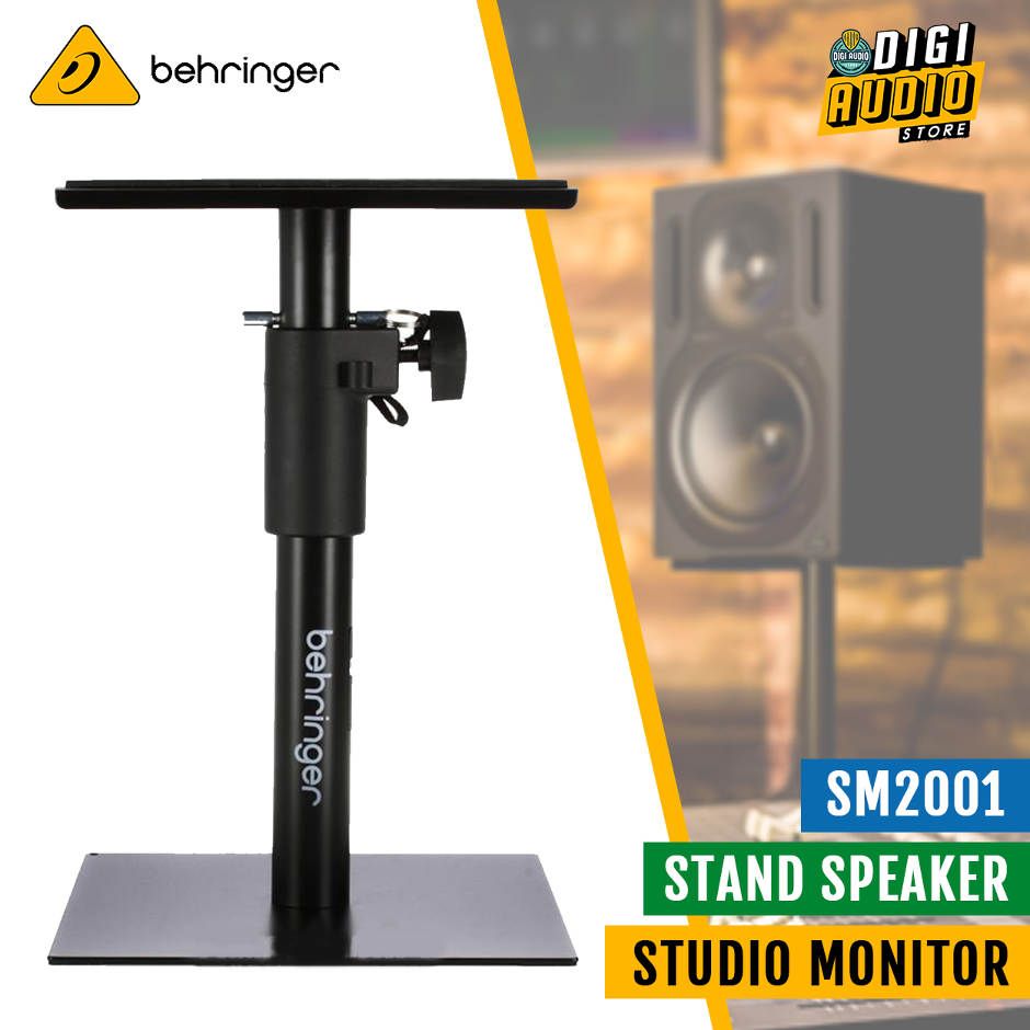 Behringer SM2001 - Heavy-Duty Height-Adjustable Speaker Studio Monitor Stand