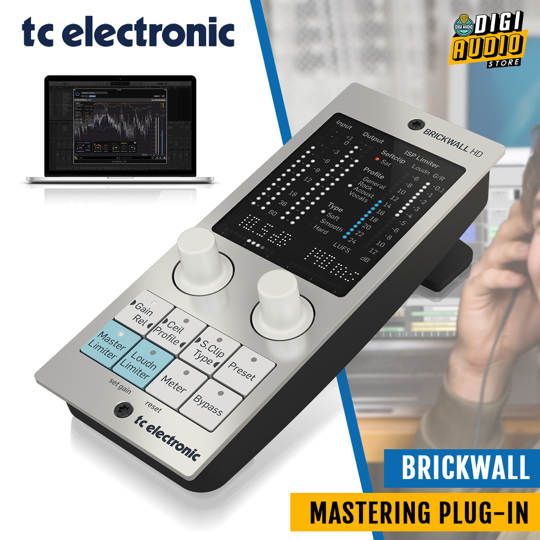 TC ELECTRONIC BRIACKWALL - Mastering Brickwall Limiter Plug-In with Optional Hardware Interface