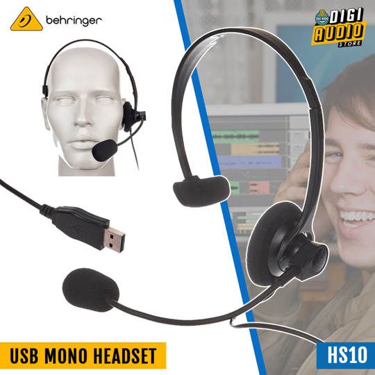BEHRINGER HS10 - USB Mono Headset with Swivel Microphone