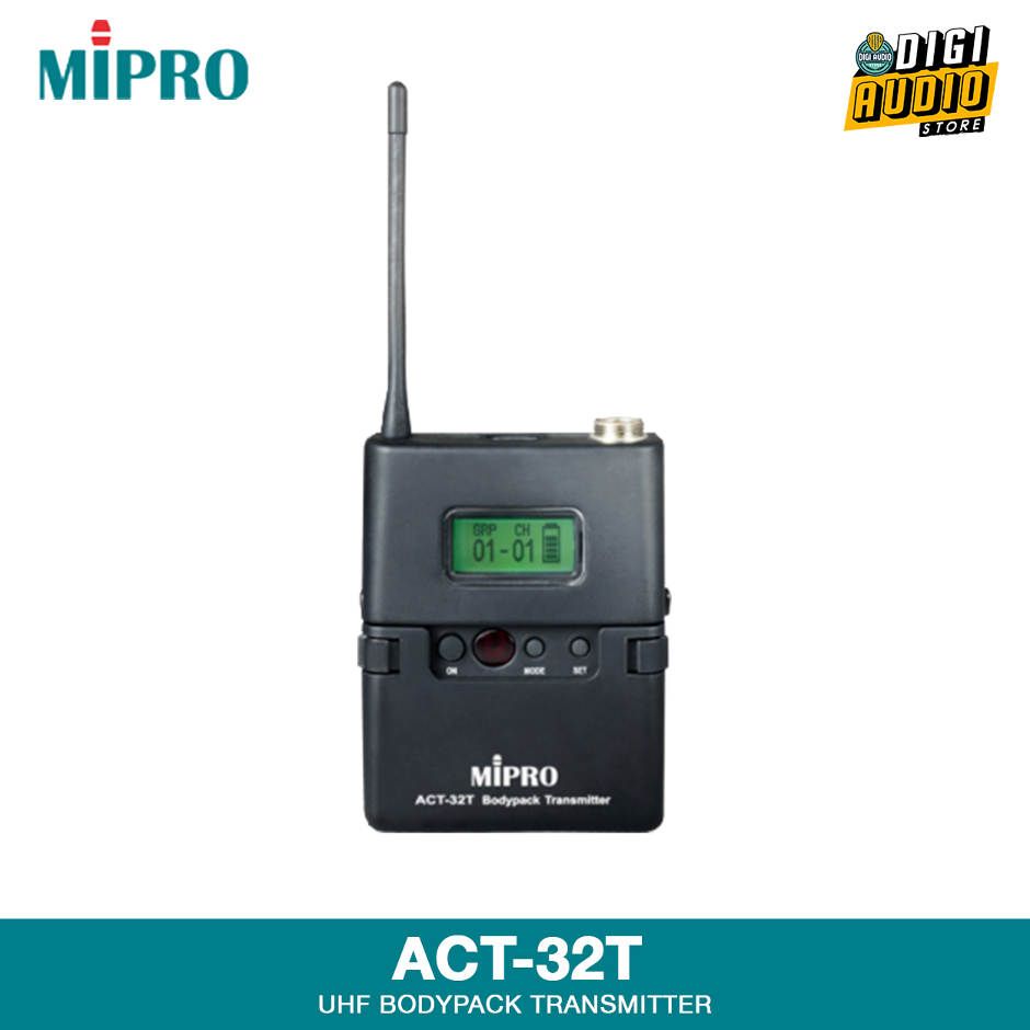 Wireless Clipon Lavalier Microphone MIPRO ACT-311B + ACT-32T + MU-53L