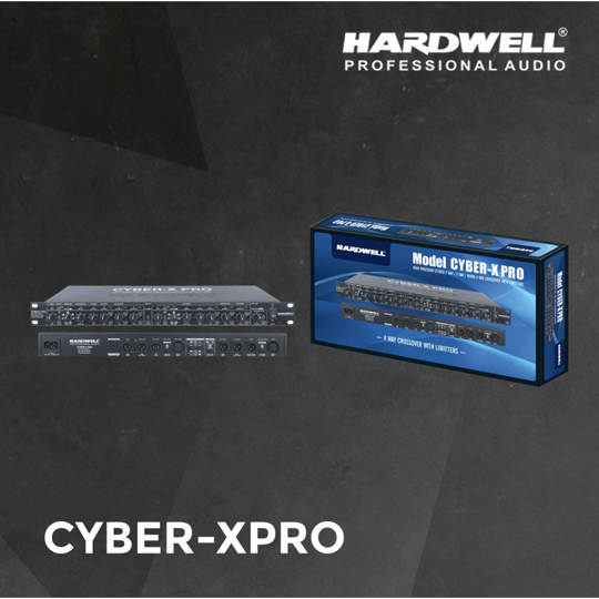 HARDWELL CYBER XPRO Audio Crossover 2 way / 3 way / 4 way with Limitter