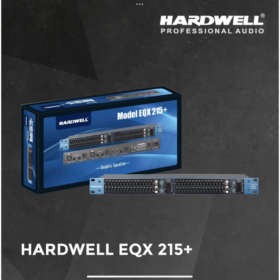 HARDWELL EQX 215+ Graphiq Equalizer with Subwoofer Output