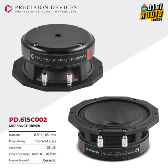 Precision Devices PD.615C002 6.5 inch 300 Watt Speaker Komponen
