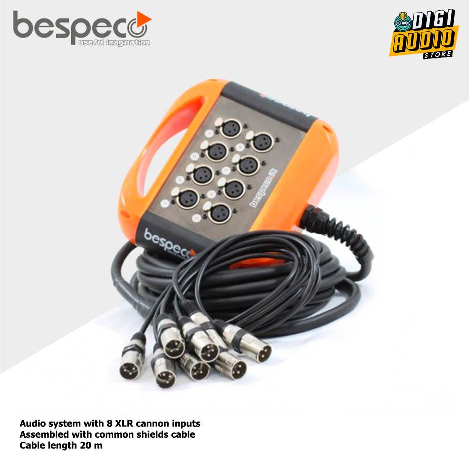 Snake Cable Bespeco XTRA800L20 Kabel Junction Box 8 Input - 20 meter
