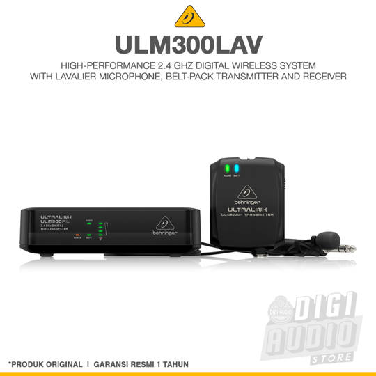 Wireless Clip On Microphone BEHRINGER ULM300LAV - Mic Jepit Lavalier Clipon
