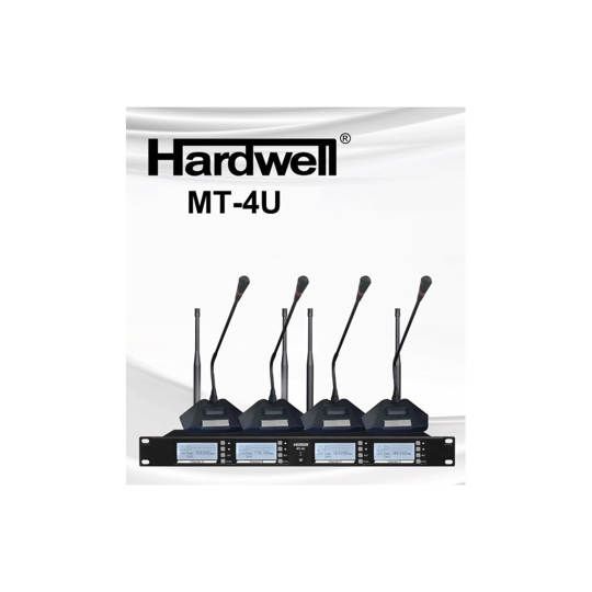 HARDWELL MT4U Wireless Microphone Meja Podium 4 Pcs Mic
