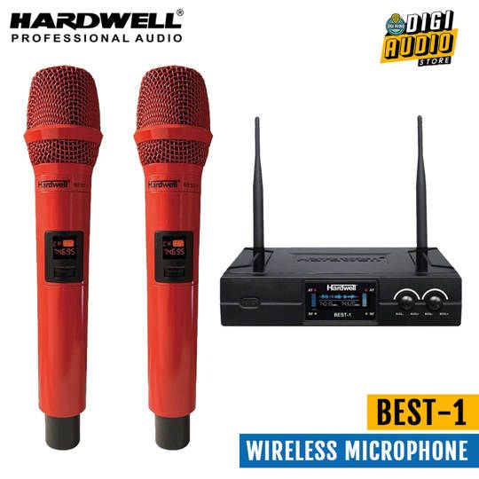 HARDWELL BEST 1 - Wireless Microphone Vocal 2 Handheld Mic UHF