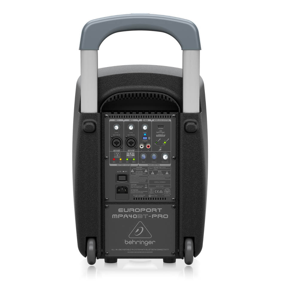Speaker Bluetooth Wireless Portable Behringer MPA40BT PRO - 40 Watt 2 Channel Include 1 Micophone Cable