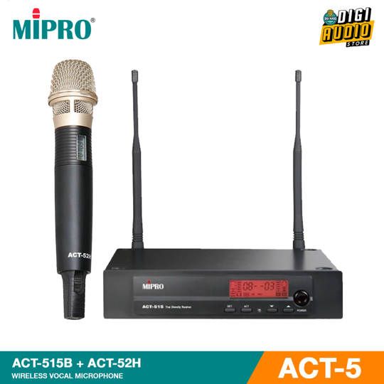 Wireless Microphone Vocal MIPRO ACT-515B + ACT-52H - ACT-5 Series