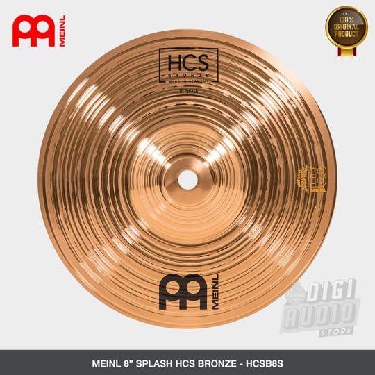 MEINL HCSB8S Meinl Cymbal Drum 8 inch Splash HCS Bronze