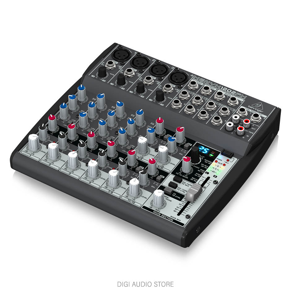 Audio Mixer Behringer Xenyx 1202FX - Premium 12-Input 2-Bus Mixer with XENYX Mic Preamps, British EQ and Multi-FX Processor