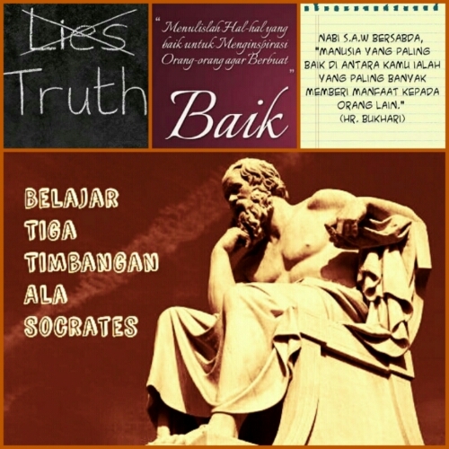 Belajar Tiga Timbangan Ala Socrates