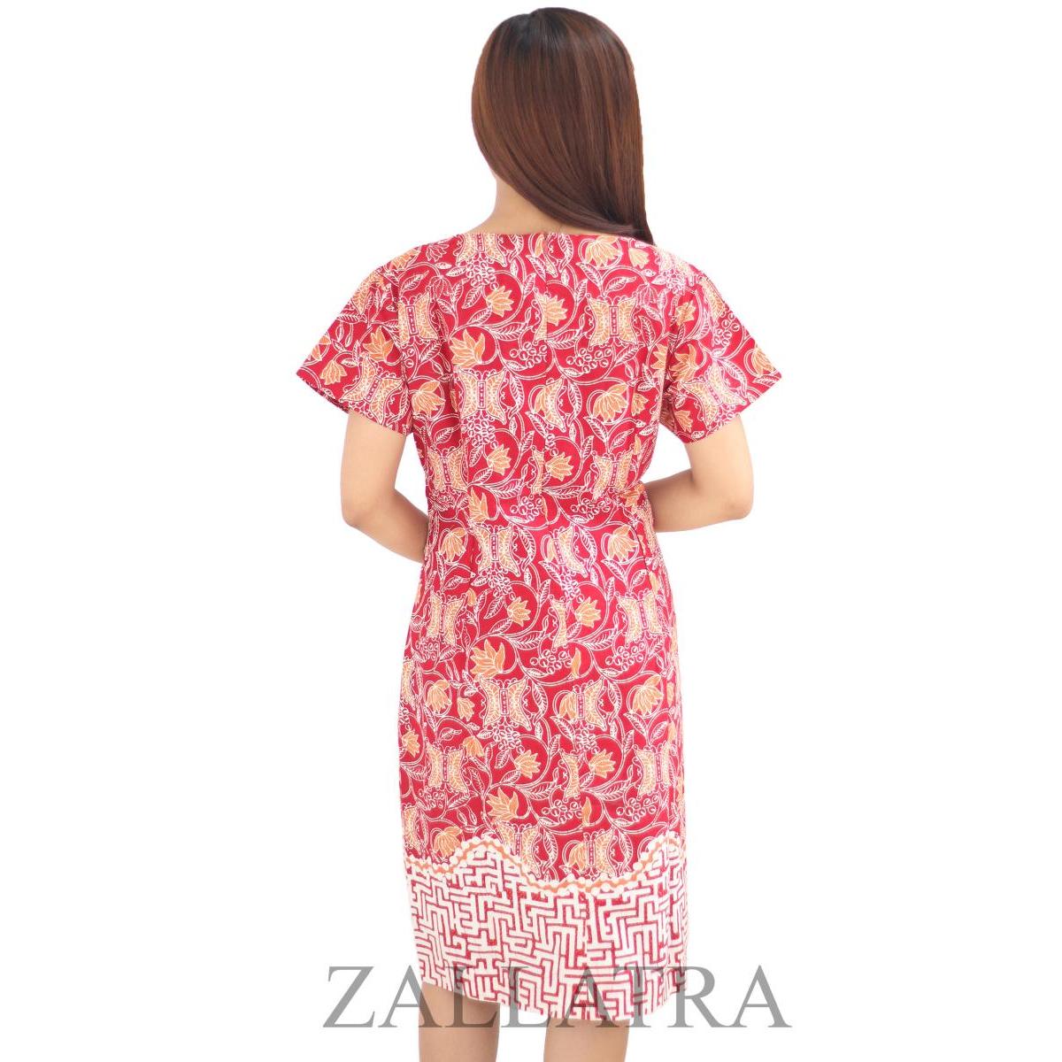  Model Baju Batik Dress Wanita Motif Pintoe Aceh Z9