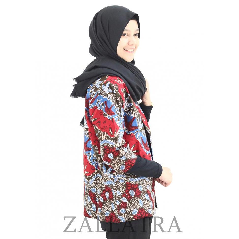 Model Baju Batik  Wanita Cap Asli Kepri R9