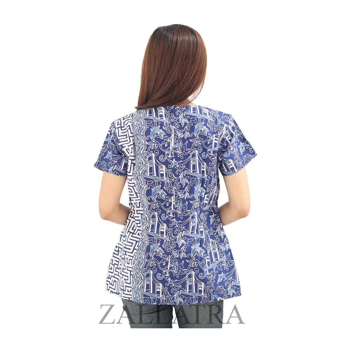 Model baju  batik kemeja  palembang U7