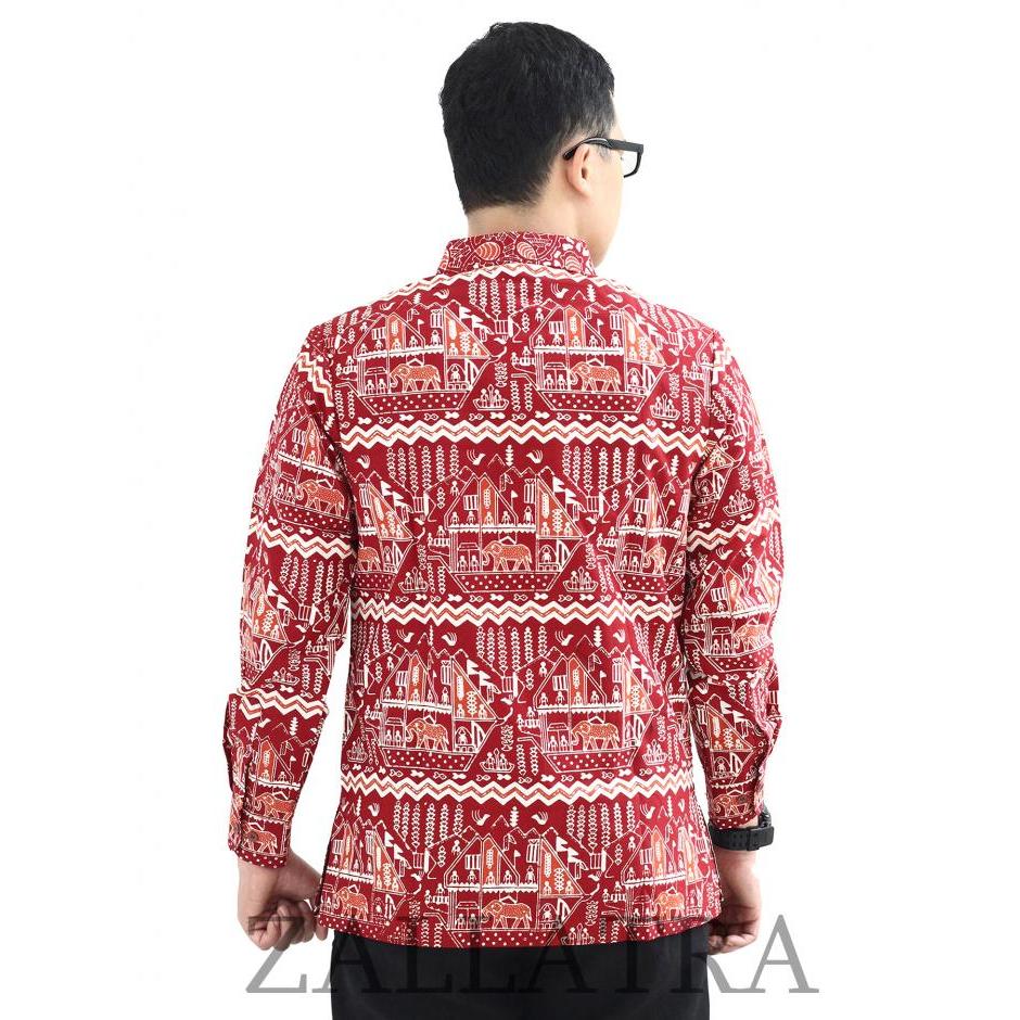 Model Baju  Batik  Pria Cap Asli Lampung  Q1