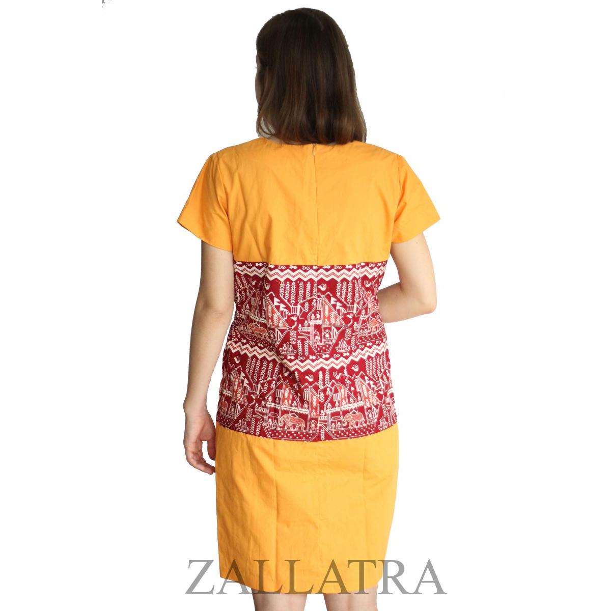 contoh review produk baju Model Baju Batik Wanita Motif Gajah Lampung Kombinasi 