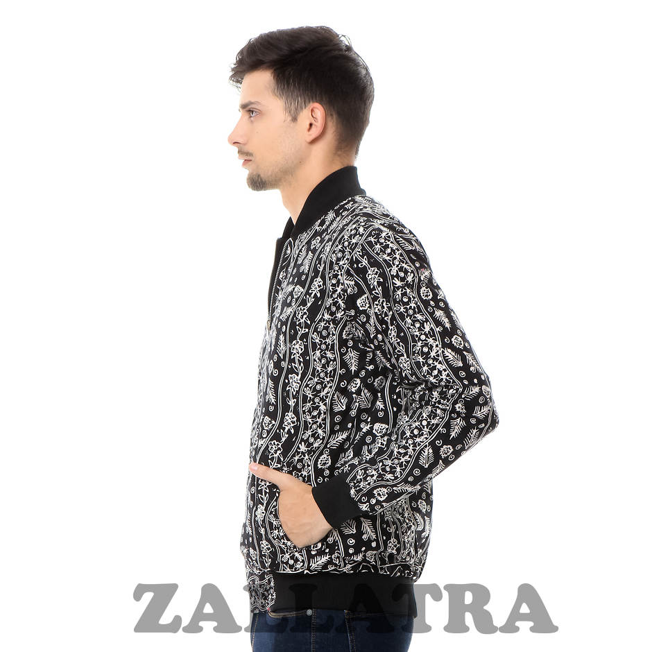  Jaket Batik Bomber Asli Jambi Berkualitas Zallatra JP04 